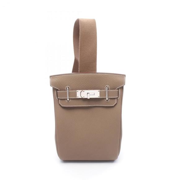 Hermes Hermès Kelly Akkad PM waist bag/body bag in Togo leather, brown for me... - Picture 1 of 7